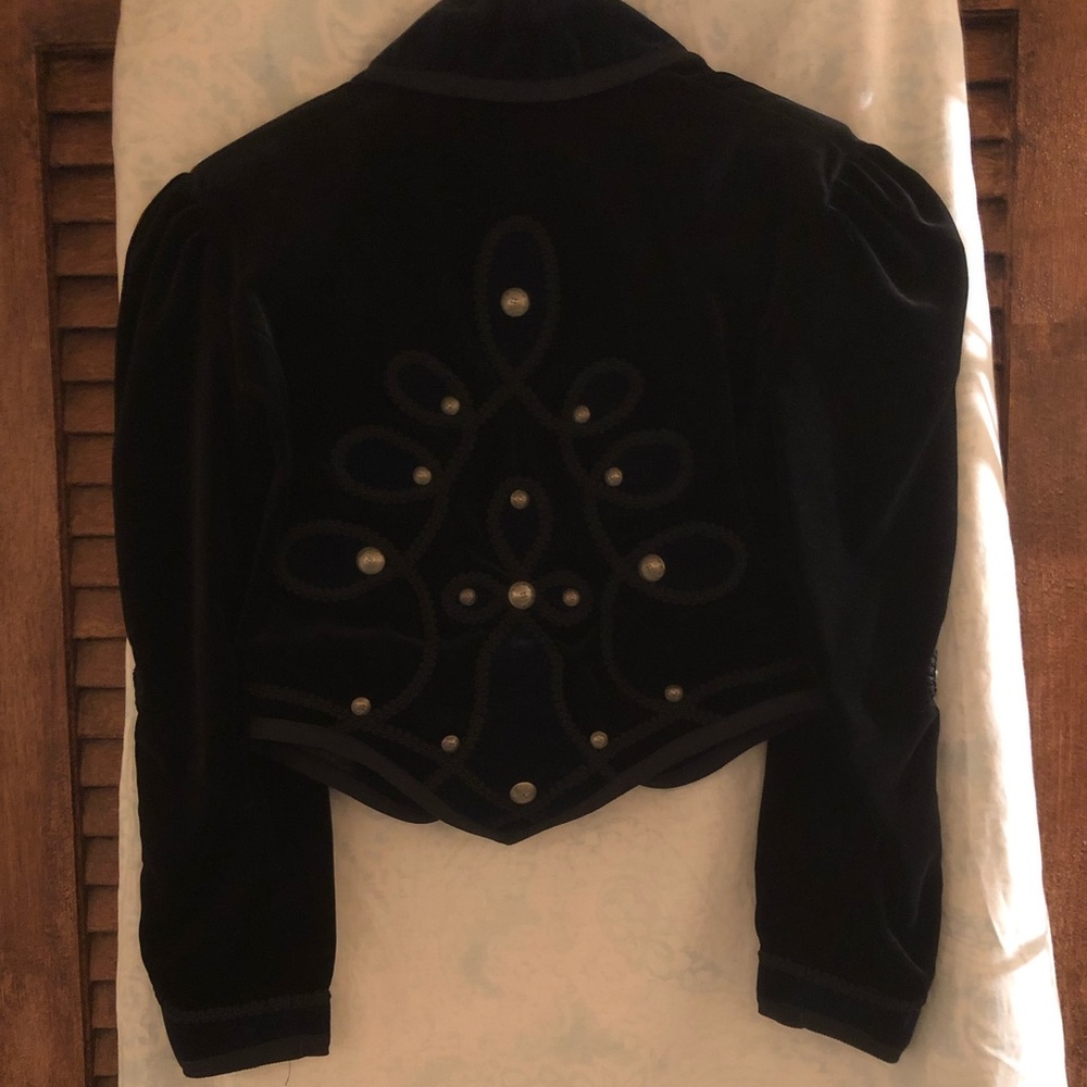 Velvet bolero jacket